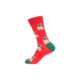 Christmas Cute Candy Cane Elk Christmas Tree Unisex Cartoon Socks 2021 Christmas Fashion Trend Men Christmas Gift Socks