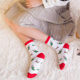 Christmas Cute Candy Cane Elk Christmas Tree Unisex Cartoon Socks 2021 Christmas Fashion Trend Men Christmas Gift Socks