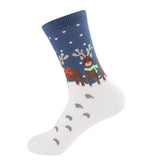 Christmas Cute Candy Cane Elk Christmas Tree Unisex Cartoon Socks 2021 Christmas Fashion Trend Men Christmas Gift Socks