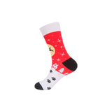 Christmas Cute Candy Cane Elk Christmas Tree Unisex Cartoon Socks 2021 Christmas Fashion Trend Men Christmas Gift Socks