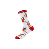 Christmas Cute Candy Cane Elk Christmas Tree Unisex Cartoon Socks 2021 Christmas Fashion Trend Men Christmas Gift Socks