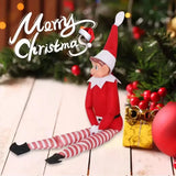 3Pcs New Red Christmas Elf Doll Rainbow Ornament Christmas Decoration Novelty Naughty Boy Christmas Elf Christmas Gift for Kids