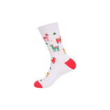 Christmas Cute Candy Cane Elk Christmas Tree Unisex Cartoon Socks 2021 Christmas Fashion Trend Men Christmas Gift Socks