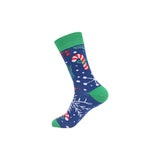 Christmas Cute Candy Cane Elk Christmas Tree Unisex Cartoon Socks 2021 Christmas Fashion Trend Men Christmas Gift Socks