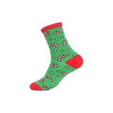 Christmas Cute Candy Cane Elk Christmas Tree Unisex Cartoon Socks 2021 Christmas Fashion Trend Men Christmas Gift Socks